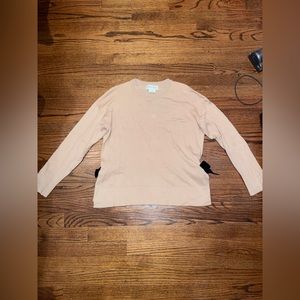 Kate spade ♠️ Brooke street tan sweater with velvet bows